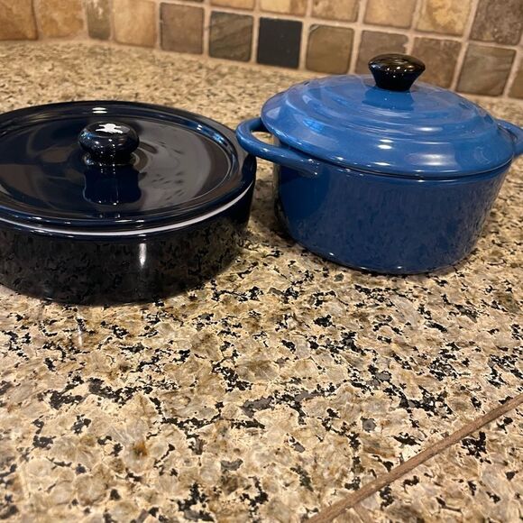 Don Julio Serving Dish Creative Co-op Blue Baking Dish - Picture 10 of 16